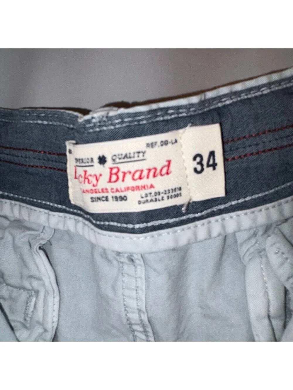 Lucky Brand Men's Chino Shorts Size 34 Blue 10